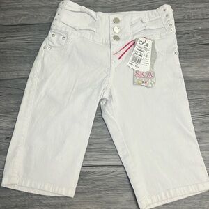 New Colombian butt lifter denim Bermuda for women size 3